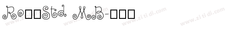 RoナウStd MB字体转换